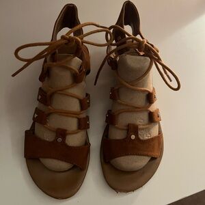 Kohl's Women's Tan Lace-Up Gladiator Sandals